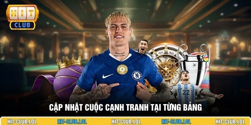 Cập nhật cuộc cạnh tranh tại từng bảng